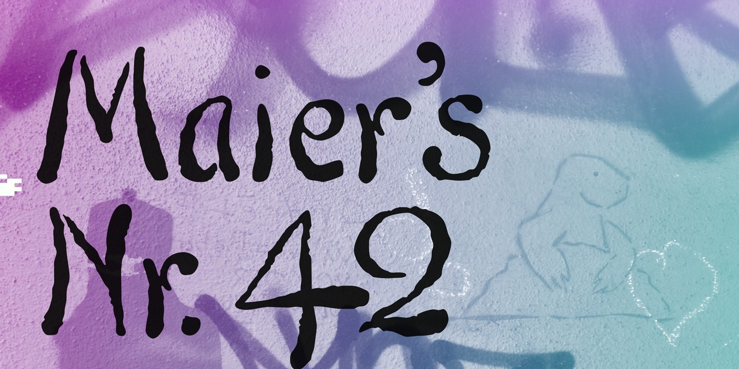 Maiers Nr. 42 Pro Normal Font preview